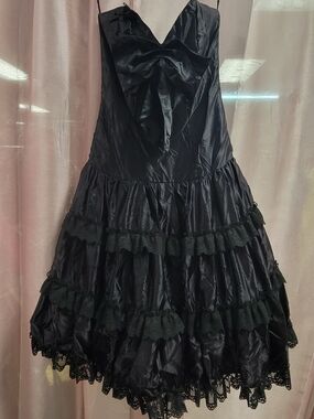 Zum Zum by Niki Livas Black Spaghetti-Strap Mini Dress